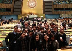 The UNSW team at the UN Headquarters