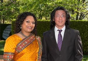 Australia Asia Award recipients Roanna Gonsalves and Mukhlis Mah (Credit: Irene Dowdy)