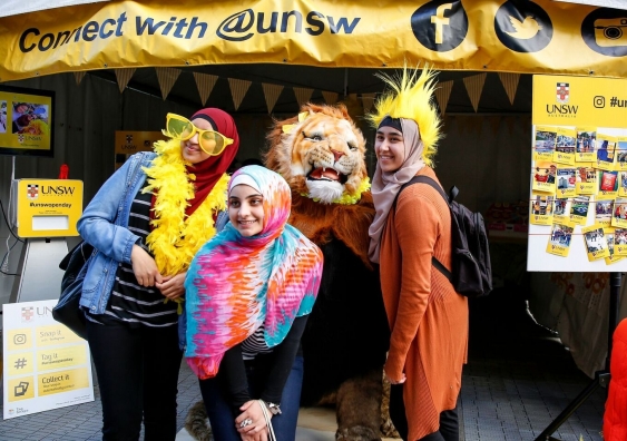 Check out the photo booth at UNSW Open Day.