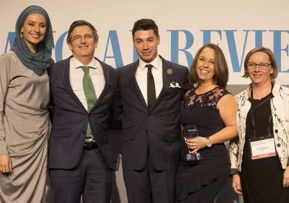 (From Left) Dr Susan Carland, The Australian Financial Review Education Editor Robert Bolton, UNSW Project Officer Kevin Duquette, UNSW Entrepreneur in Residence Danielle Neale, and Deloitte National Leader Education Colette Rogers.