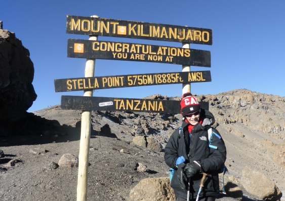 On the summit of Mount Kilimanjaro. Photo: Supplied