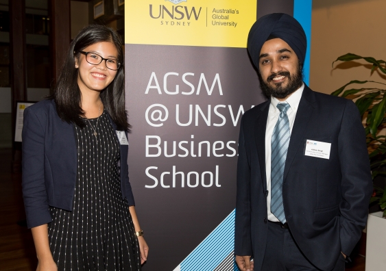 AGSM Full-Time MBA Alumni (2019): Tiffany Maruta and Jaibear Singh.