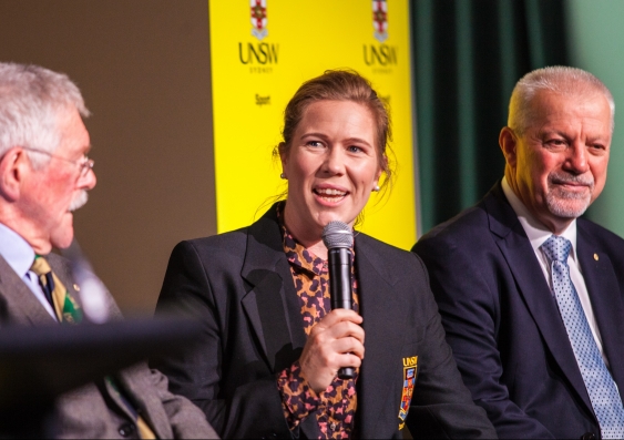 UNSW alumna and Sports Advisory Council member Alex Blackwell is honoured to have the new award named after her. Photo: UNSW Sport