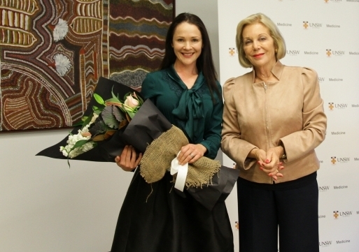 Greta Bradman and Australian Mental Health Prize Advisory Group chairwoman Ita Buttrose launch the 2017 prize.