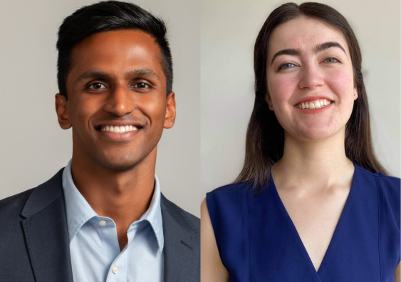 Dr Mudith Jayasekara has been announced as NSW Rhodes Scholar Elect for 2022 and Dr Rosemary Kirk is one of the Australia-at-Large recipients. Photos: Supplied.