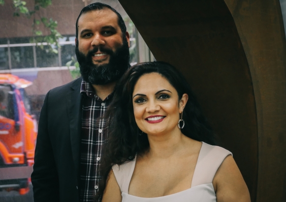 Matt Lancaster (left) and Kylie Penehoe (right) joined 80 other AGSM @ UNSW Business School Indigenous Leadership alumni at an inaugural conference in Sydney.