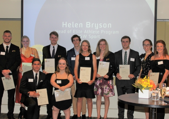 The current group of Ben Lexcen scholars were acknowledged for their contribution to the program at the 30th anniversary event. Photo: Andrew Hall