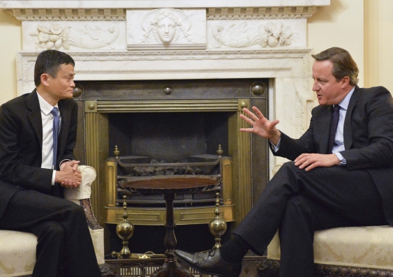 Alibaba Founder and CEO, Jack Ma meeting with David Cameron the then UK Prime Minister at 10 Downing Street during his visit to London in October 2015 (Photo: number10gov/flickr)