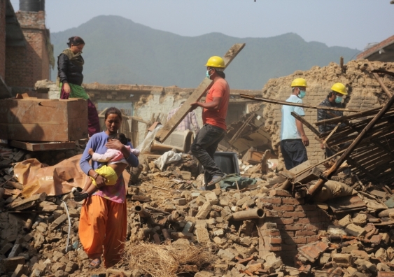 Kathmandu, after the 25 April 2015 earthquake. Photo: SEEDS India.