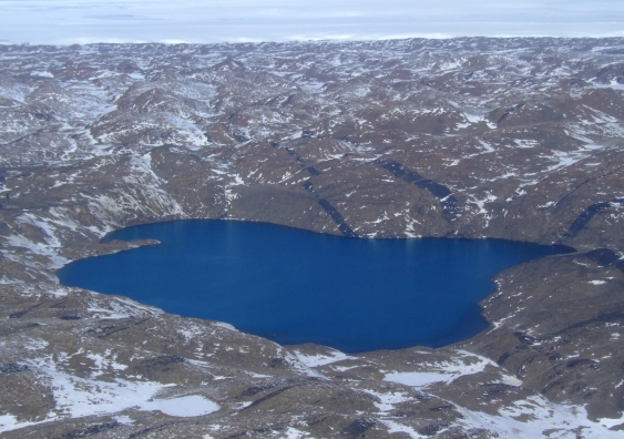 Deep Lake in the Vestfold Hills of Antarctica
