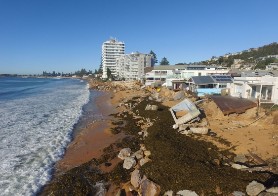 Climate change has also been predicted to drive increases in extreme wave heights along almost three fifths of the world’s coastline by the end of the century. Image: UNSW