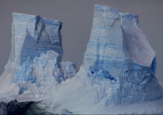 Iceberg towers from the vast, but largely overlooked, ice sheets of East Antarctica. Photo: N. Abram