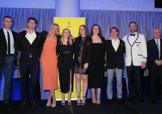 The highlight of the night was the presentation of the Blues awards by UNSW Vice-Chancellor and President Professor Attila Brungs. Photo: UNSW Sport