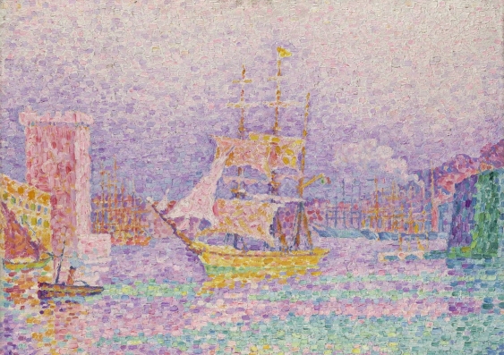 Paul Signac, ‘Leaving the Port of Marseille’ 1906/7 oil on canvas, 46 x 55.2 cm, The State Hermitage Museum, St Petersburg, Inv GE 6524. Photo: © The State Hermitage Museum 2018, Vladimir