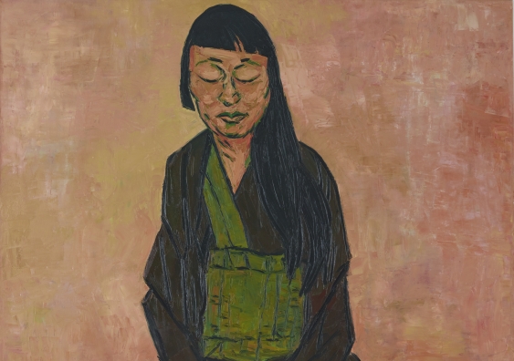 Archibald Prize 2019 winner, Tony Costa, ‘Lindy Lee’, oil on canvas, 182.5 x 152 cm, © the artist. Photo: AGNSW, Felicity Jenkins Sitter: Lindy Lee - artist