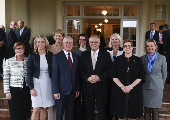 The Morrison government has trumpeted its record number of female ministers, but it will need a new approach to policy-making to truly improve women’s lives. Lukas Coch/AAP