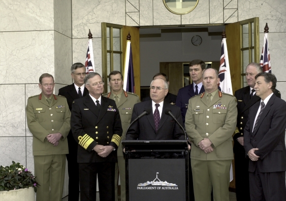 Other highlights of the cabinet papers relate to national security, foreign policy, defence and counter-terrorism. Photo: NAA: A14482, 020309DI-03 AUSPIC/Photographer Peter West.