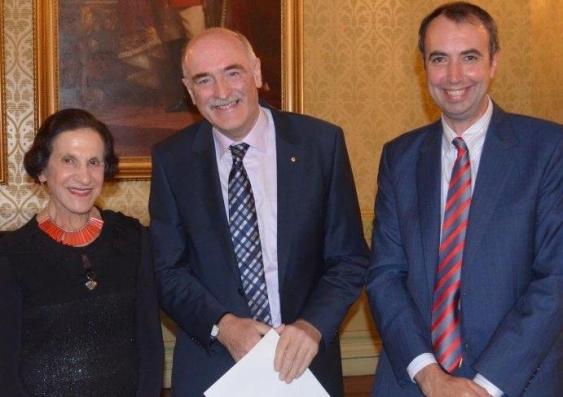 The Governor of NSW, Professor Marie Bashir, Professor Fred Watson and Professor Merlin Crossley