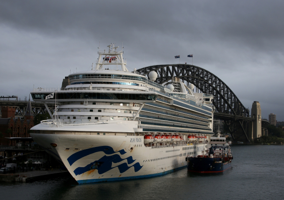 The Ruby Princess became the location for one of the most well-known early outbreaks of COVID. Image: Getty Images/Lisa Maree Williams