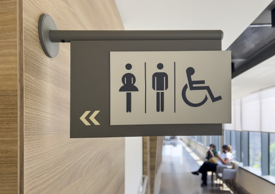 The Australian Standard for public accessible bathrooms makes them inaccessible for some wheelchair users, says UNSW's Dr Vasilakopoulou, who advocates for increased co-design. Photo: Getty Images.
