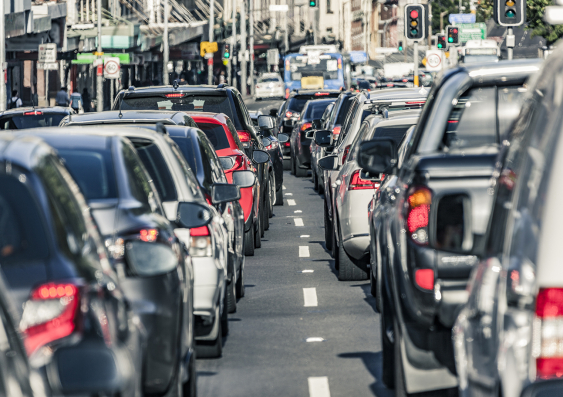 Parramatta Road in Auburn and Mount Alexander Road in Essendon experience some of the slowest traffic congestion in Sydney and Melbourne. Photo: Getty Images