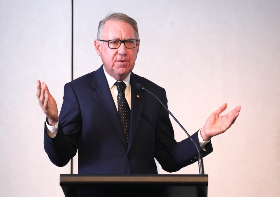 UNSW Chancellor David Gonski at the official launch of the Gonski Institute for Education. Photo by Grant Turner.