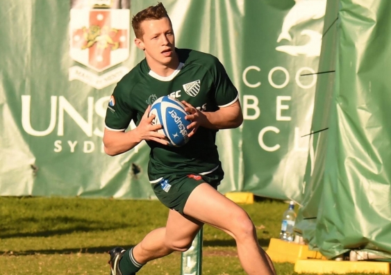 Hudson Berry is working hard on and off the field to achieve lofty goals in rugby and Medicine. Photo: Randwick Rugby