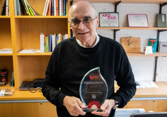 UNSW Scientia Professor Matthaios Santamouris, the Anita Lawrence Chair of High Performance Architecture, was the 2019 recipient of the World Society of Sustainable Energy Technologies (WSSET) Innovation Award in the Low Carbon Buildings and Future Cities category.