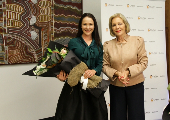 Award-winning soprano Greta Bradman and Australian Mental Health Prize Advisory Group chair Ita Buttrose, launch the 2017 prize at UNSW.