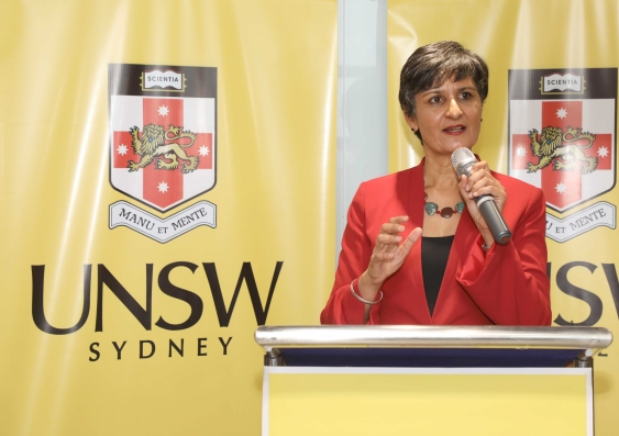 Australian High Commissioner to India Harinder Sidhu speaks at the opening of the new UNSW Sydney India Centre in New Delhi.
