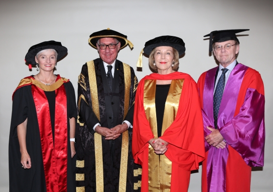 Left to right: Professor Emma Johnston AO, Dean, UNSW Science; UNSW Chancellor David Gonski AC; Ita Buttrose; Professor Rodney Phillips, Dean, UNSW Medicine