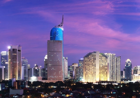 Central Jakarta, the financial heart of Indonesia.