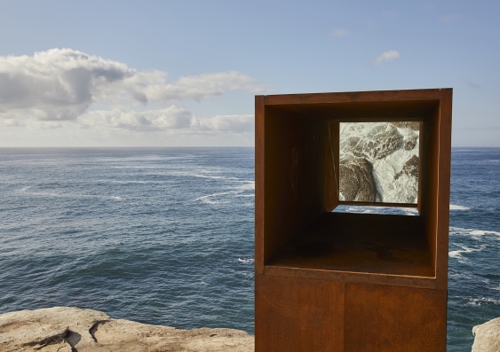 UNSW Built Environment graduate Joel Adler's work Viewfinder is featured in this year's Sculpture by the Sea.