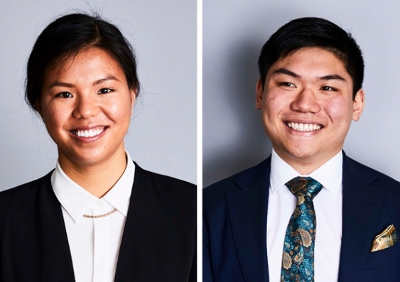 Nicole Ee of UNSW Science and Jaffly Chen of UNSW Medicine are recipients of Westpac Future Leaders Scholarships.