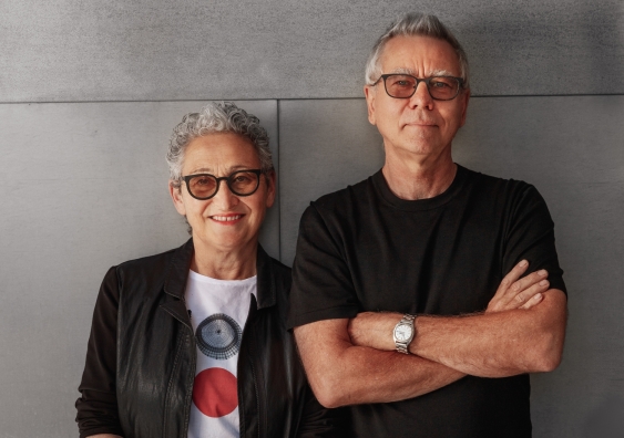 2019 Australian Institute of Architects Gold Medallists Julie Eizenberg and Hank Koning. Photo: Matthew Momberger.