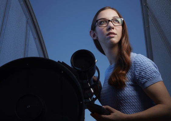 Astrophysicist Ms Kirsten Banks explains what we can do to reverse the impact of "light glow". Photo: UNSW Sydney.