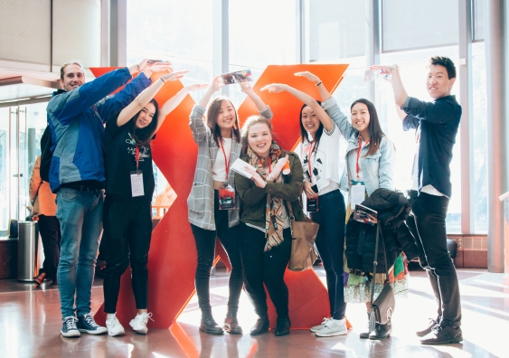 Students at last year's inaugural TEDxUNSW event.