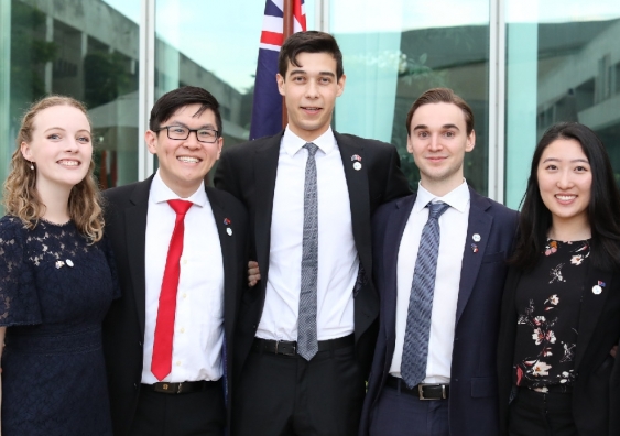 "Amazing opportunities" await for, from left, Laura Wratten, Sean Yeoh, Samuel Jackson, Adam Hegedus and Nancy Cai.