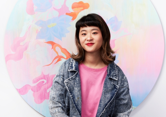 UNSW alumna and award-winning artist Louise Zhang is passionate about connecting with students and helping them stay positive during tough times. Photo: Zan Wimberly