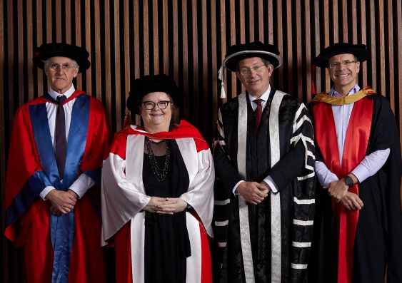 Magda Szubanski was awarded an honorary doctorate from UNSW Sydney on Tuesday for her eminent service to the performing arts and the social sciences.