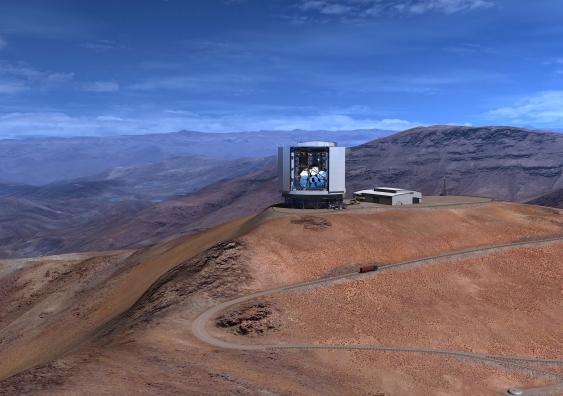 An artist's impression of the Magellan Giant Telescope to be built in Chile