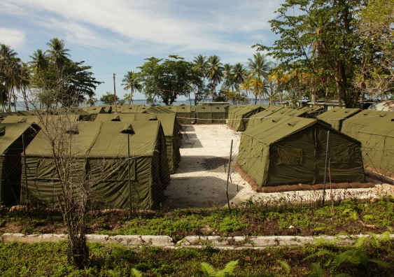 Department of Immigration photograph of the Manus Regional Processing Centre in 2012.