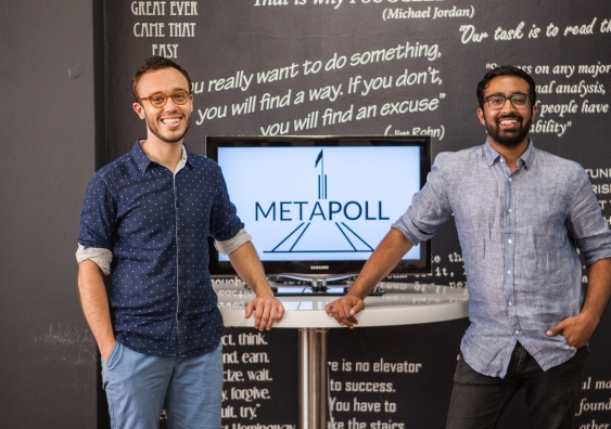 Metapoll co-founders Matt Schiller (left) and Osman Faruqi