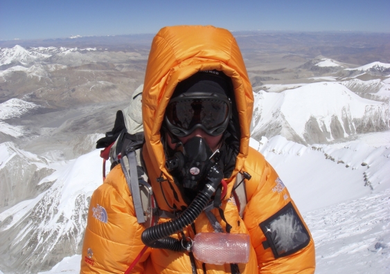 At 8000m, the body goes through similar processes to an intensive care patient. Dr Nikki Bart - pictured here near camp three on Mt Everest - uses her mountaineering experience to help her better empathise with her patients.