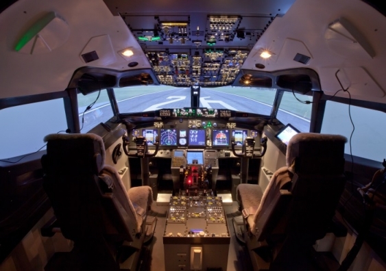 Advanced flight training will be conducted on two newly purchased state-of-the-art flight simulators at UNSW’s Flying Operations Unit at Bankstown Airport. Pictured is the Pacific Simulator 4.5 FTD.