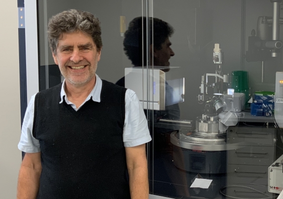 Paul Curmi, pictured with an x-ray diffractometer for protein crystallography, has received an ERC grant.