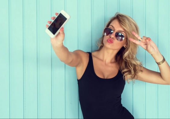 The sexy selfie is most prevalent in educated, developed countries. Image: Shutterstock