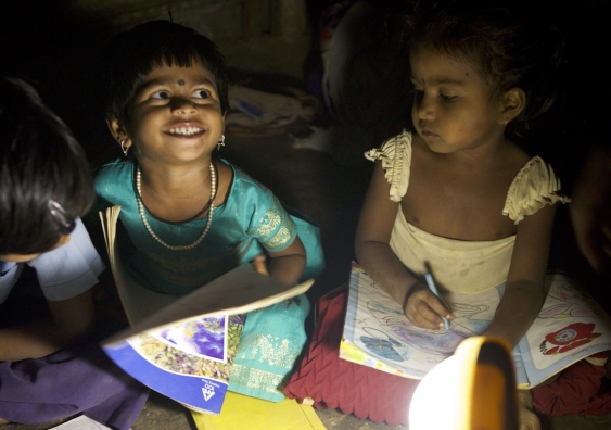 Pollinate Energy has supplied over 1,900 slum communities with sustainable products including solar-powered lights. Photo: Pollinate
