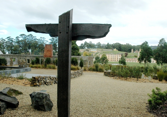 A memorial to the 35 people killed in the 1996 Port Arthur massacre. Photo: AAP / Robyn Grace