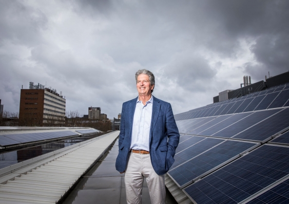 Scientia Professor Martin Green was awarded the Millennium Technology Prize for his leadership in the development of the PERC solar cell - the world's most efficient solar cell technology, accounting for over 91% of worldwide production in 2021. Photo: Anna Kucera